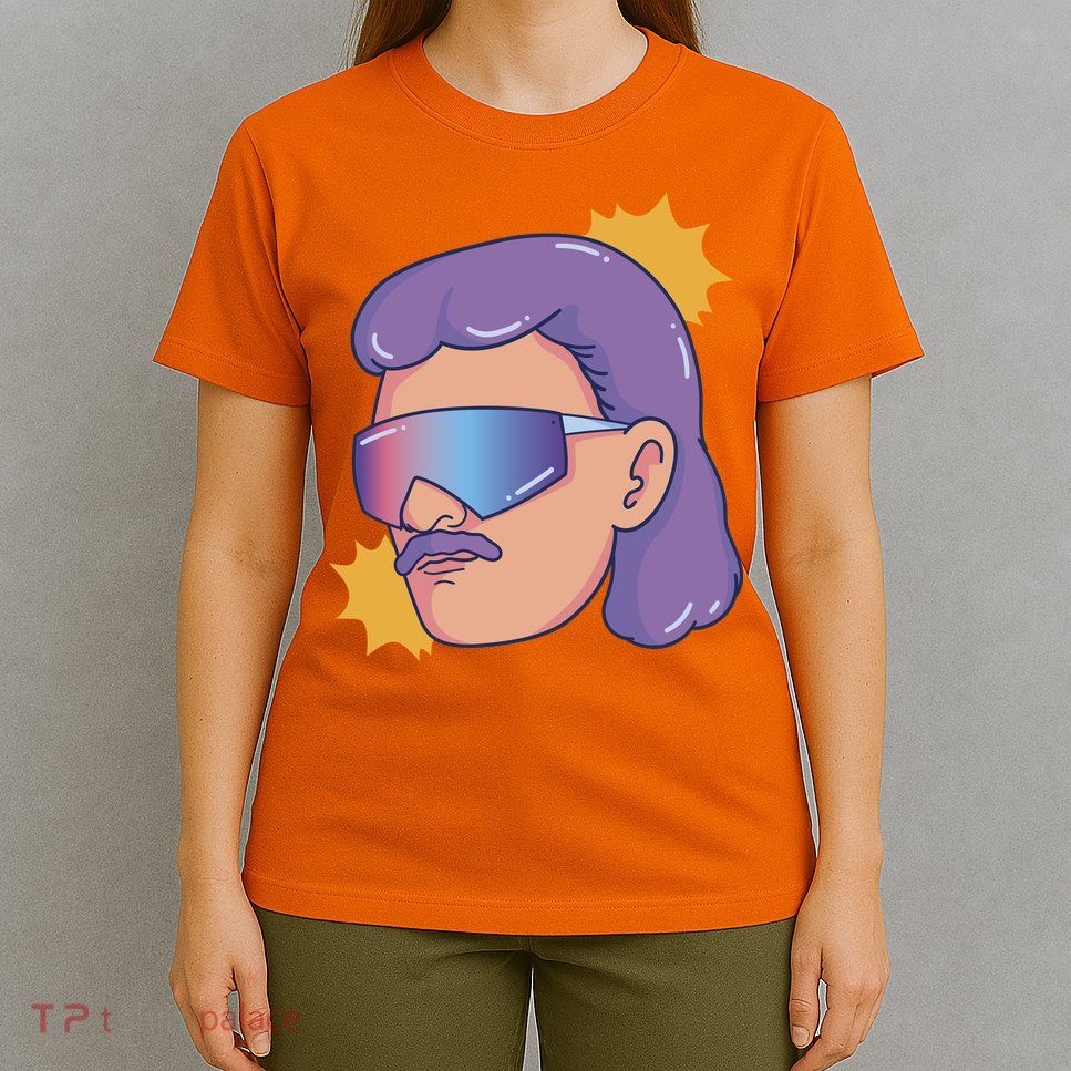Mullet Guy Retro T-Shirt