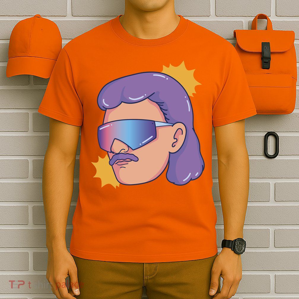 Mullet Guy Retro T-Shirt