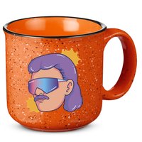 Mullet Guy Retro 15oz Campfire Ceramic Mug