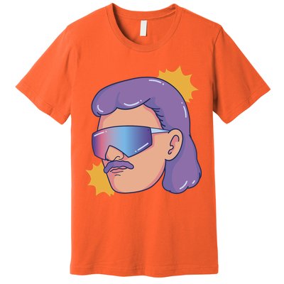 Mullet Guy Retro Premium T-Shirt