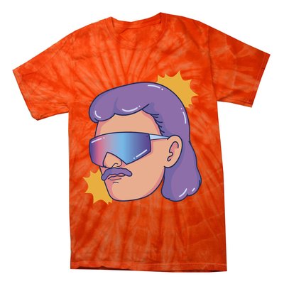 Mullet Guy Retro Tie-Dye T-Shirt