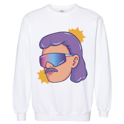 Mullet Guy Retro Garment-Dyed Sweatshirt