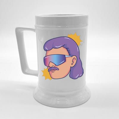 Mullet Guy Retro Beer Stein