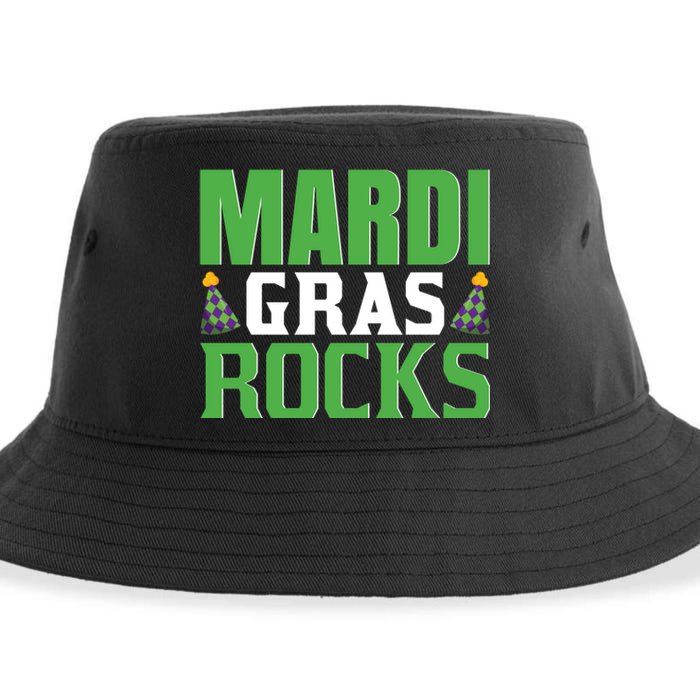 Mardi Gras Rocks Sustainable Bucket Hat