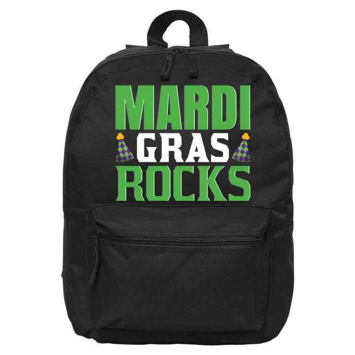 Mardi Gras Rocks 16 in Basic Backpack