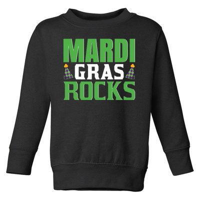 Mardi Gras Rocks Toddler Sweatshirt