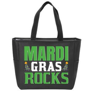 Mardi Gras Rocks Zip Tote Bag