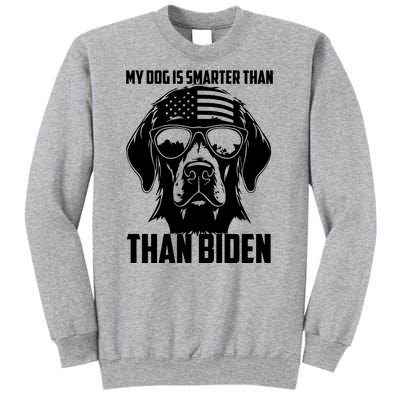 My Golden Retriever Dog Is Smarter Than Your President Biden Tall Sweatshirt