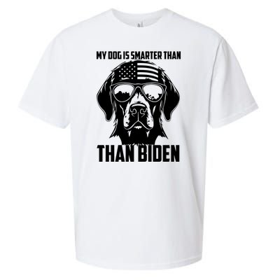 My Golden Retriever Dog Is Smarter Than Your President Biden Sueded Cloud Jersey T-Shirt