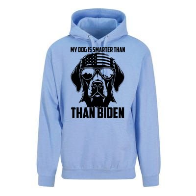 My Golden Retriever Dog Is Smarter Than Your President Biden Unisex Surf Hoodie