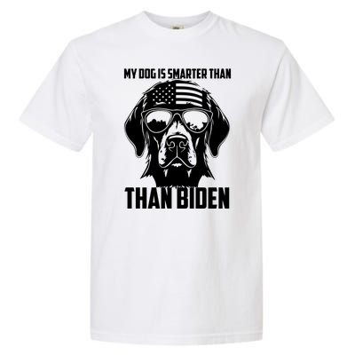 My Golden Retriever Dog Is Smarter Than Your President Biden Garment-Dyed Heavyweight T-Shirt