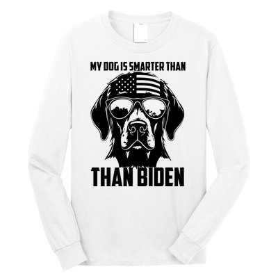 My Golden Retriever Dog Is Smarter Than Your President Biden Long Sleeve Shirt