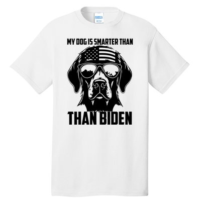 My Golden Retriever Dog Is Smarter Than Your President Biden Tall T-Shirt