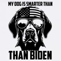 My Golden Retriever Dog Is Smarter Than Your President Biden Sustainable Bucket Hat