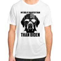 My Golden Retriever Dog Is Smarter Than Your President Biden Adult ChromaSoft Performance T-Shirt