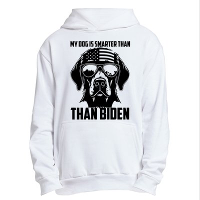 My Golden Retriever Dog Is Smarter Than Your President Biden Urban Pullover Hoodie