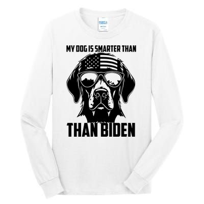 My Golden Retriever Dog Is Smarter Than Your President Biden Tall Long Sleeve T-Shirt