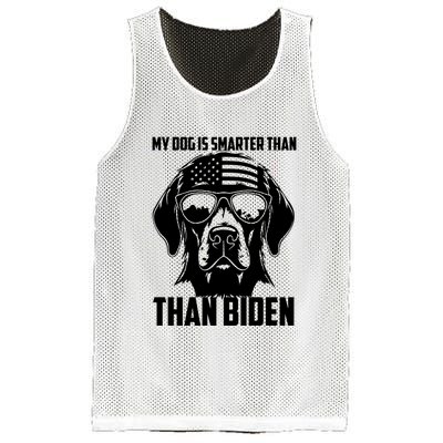 My Golden Retriever Dog Is Smarter Than Your President Biden Mesh Reversible Basketball Jersey Tank