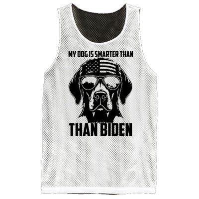 My Golden Retriever Dog Is Smarter Than Your President Biden Mesh Reversible Basketball Jersey Tank