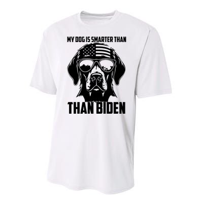 My Golden Retriever Dog Is Smarter Than Your President Biden Performance Sprint T-Shirt