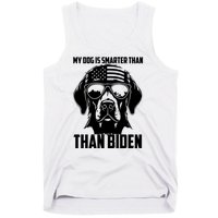 My Golden Retriever Dog Is Smarter Than Your President Biden Tank Top