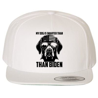 My Golden Retriever Dog Is Smarter Than Your President Biden Wool Snapback Cap