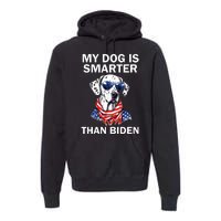 My Golden Retriever Dog Is Smarter Than Your President Biden Premium Hoodie