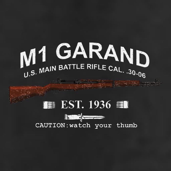M1 Garand Rifle Gun Wwii Watch Your Thumb Est 1936 Graphic Adult Drive Performance Visor