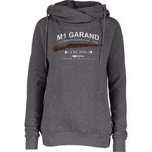 M1 Garand Rifle Gun Wwii Watch Your Thumb Est 1936 Graphic Womens Funnel Neck Pullover Hood