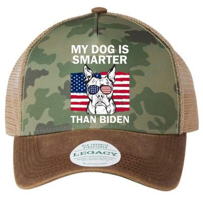 My Golden Retriever Dog Is Smarter Than Your President Biden Legacy Tie Dye Trucker Hat