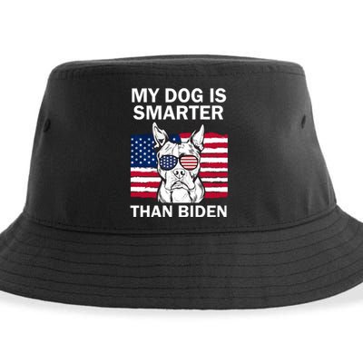 My Golden Retriever Dog Is Smarter Than Your President Biden Sustainable Bucket Hat