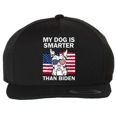 My Golden Retriever Dog Is Smarter Than Your President Biden Wool Snapback Cap