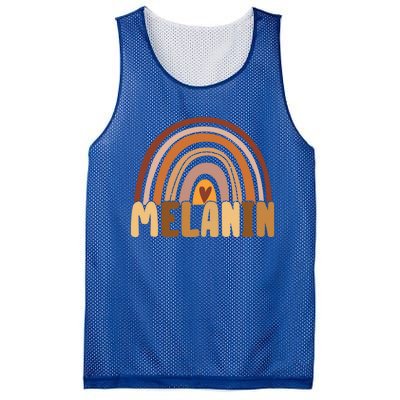 Melanin Gift Rainbow Heart Black Pride Gift Mesh Reversible Basketball Jersey Tank