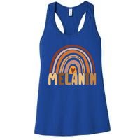 Melanin Gift Rainbow Heart Black Pride Gift Women's Racerback Tank