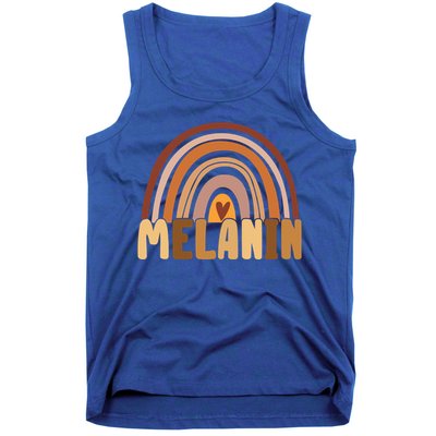 Melanin Gift Rainbow Heart Black Pride Gift Tank Top