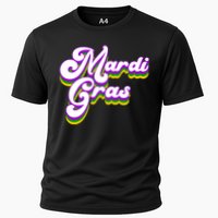 Mardi Gras Retro Festive Celebration Cooling Performance Crew T-Shirt