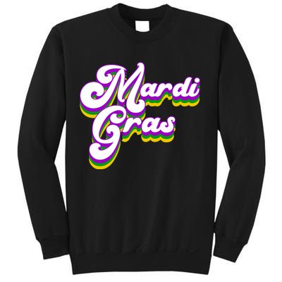 Mardi Gras Retro Festive Celebration Sweatshirt