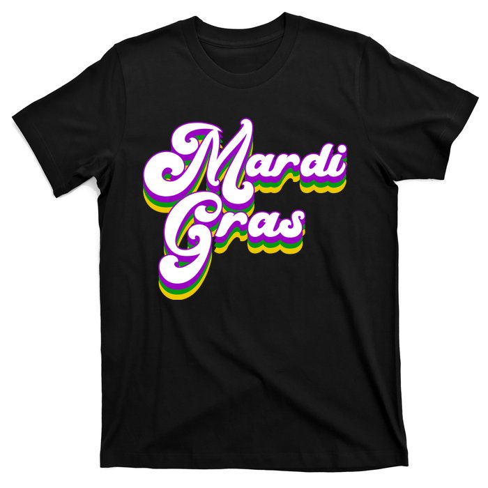 Mardi Gras Retro Festive Celebration T-Shirt