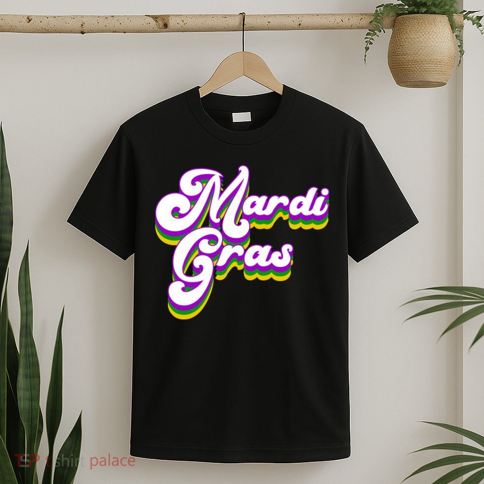 Mardi Gras Retro Festive Celebration T-Shirt