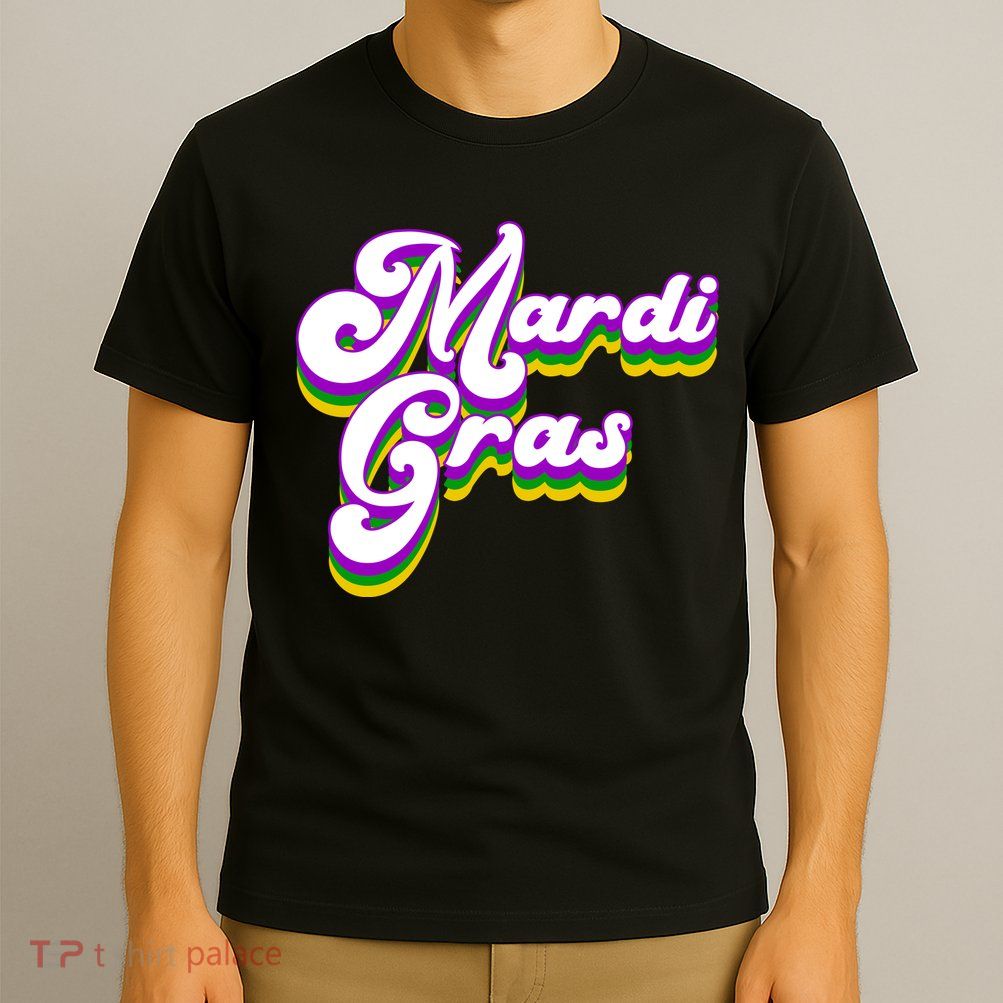 Mardi Gras Retro Festive Celebration T-Shirt
