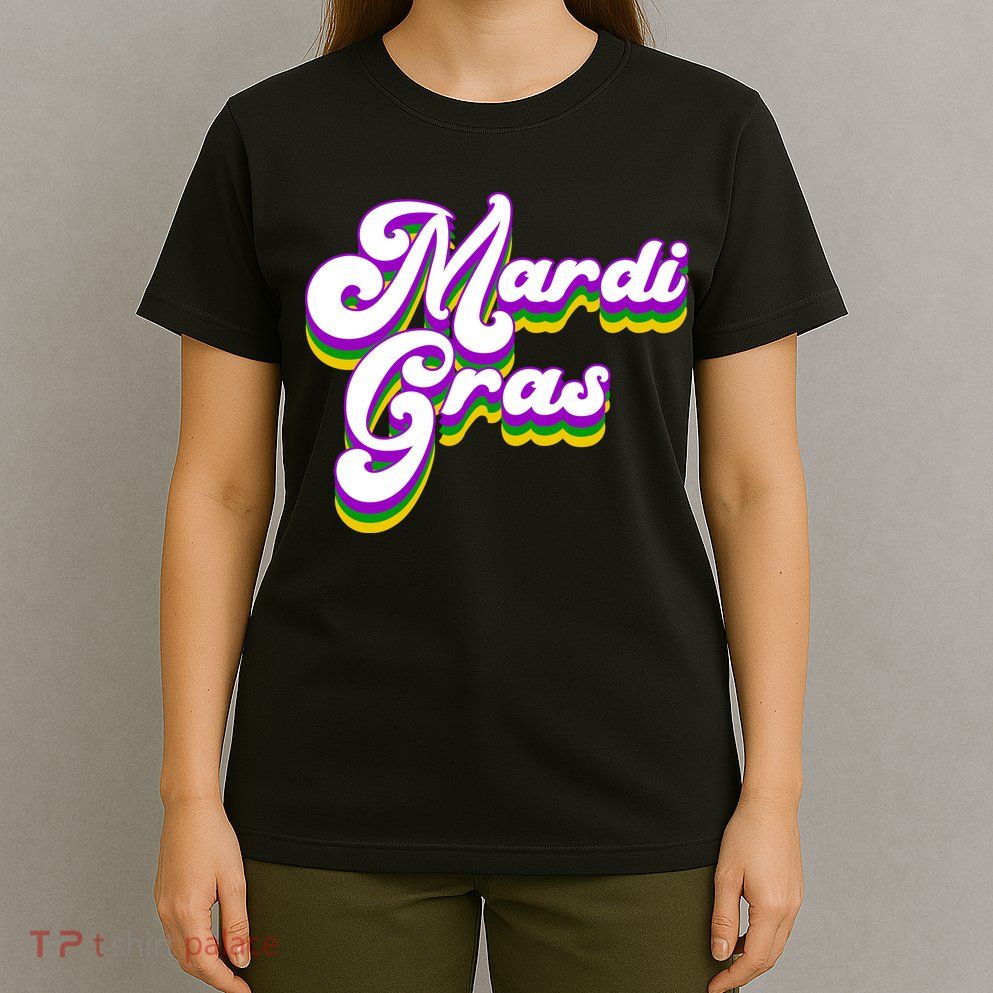 Mardi Gras Retro Festive Celebration T-Shirt