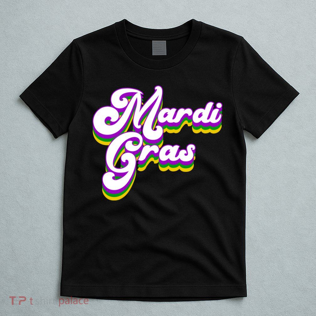 Mardi Gras Retro Festive Celebration T-Shirt