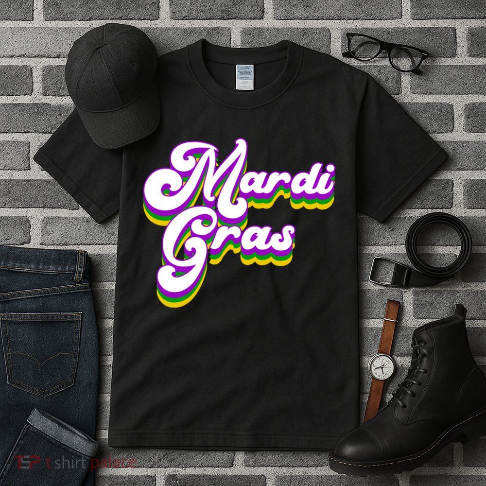 Mardi Gras Retro Festive Celebration Tall T-Shirt
