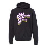 Mardi Gras Retro Festive Celebration Premium Hoodie