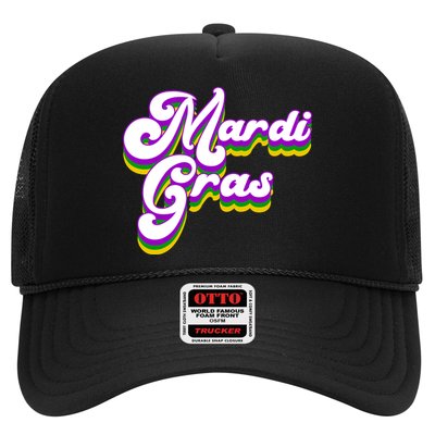 Mardi Gras Retro Festive Celebration Trucker Hat