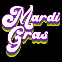 Mardi Gras Retro Festive Celebration Womens T-Shirt