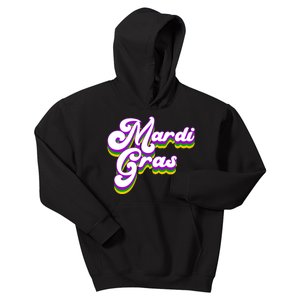 Mardi Gras Retro Festive Celebration Kids Hoodie