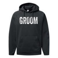 Matching Getting Ready Bride & Groom Wedding Groom Performance Fleece Hoodie