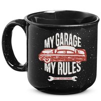 MY GARAGE RULES 15oz Campfire Ceramic Mug