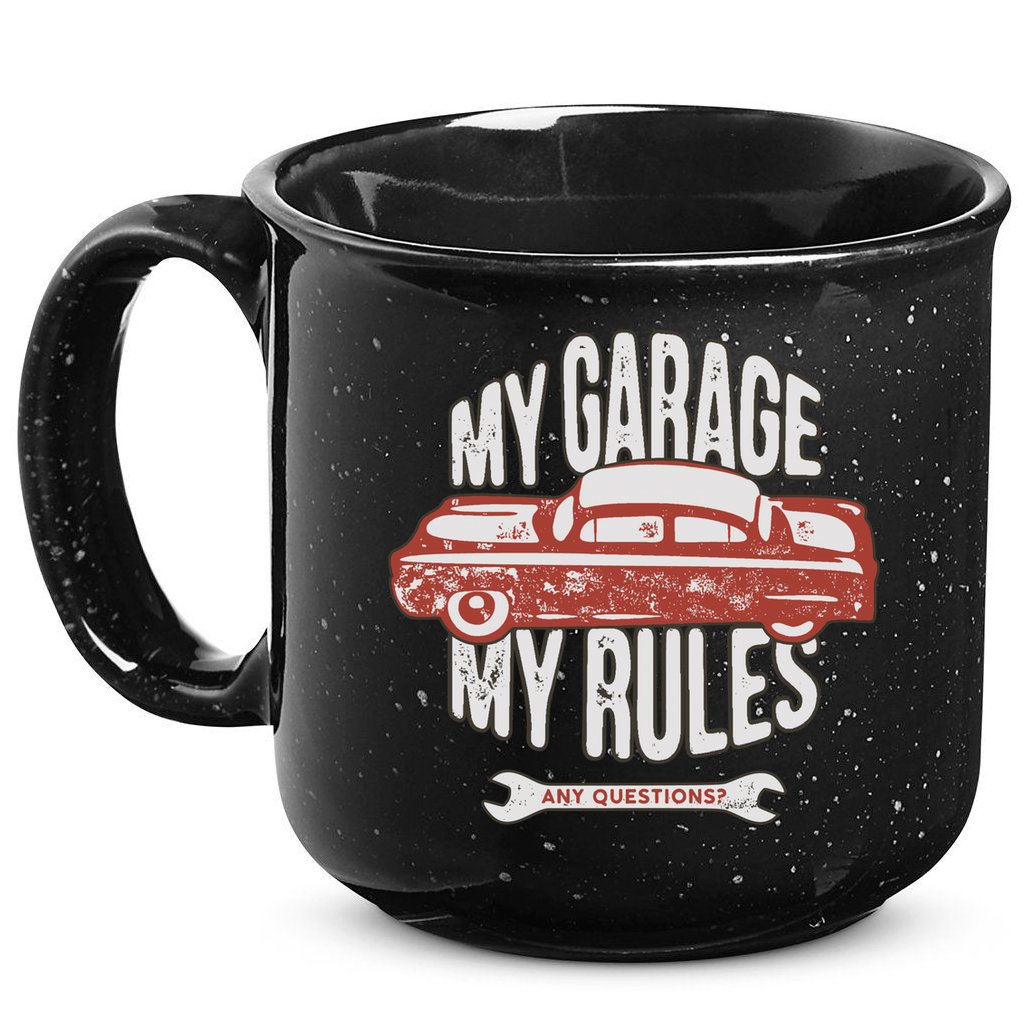 MY GARAGE RULES 15oz Campfire Ceramic Mug